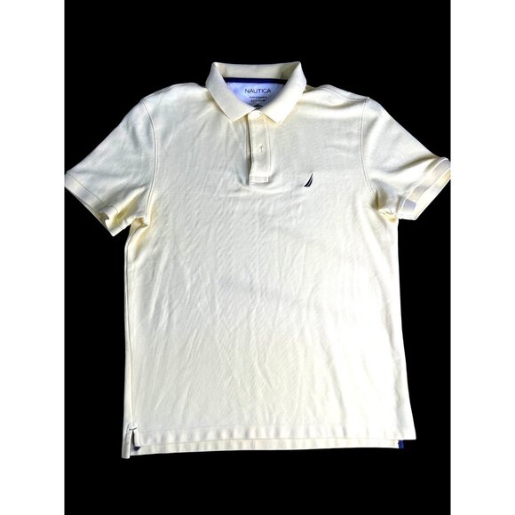 Nautica Mens Performance Deck Shirt Classic Fit Yellow Polo XL - Picture 1 of 6